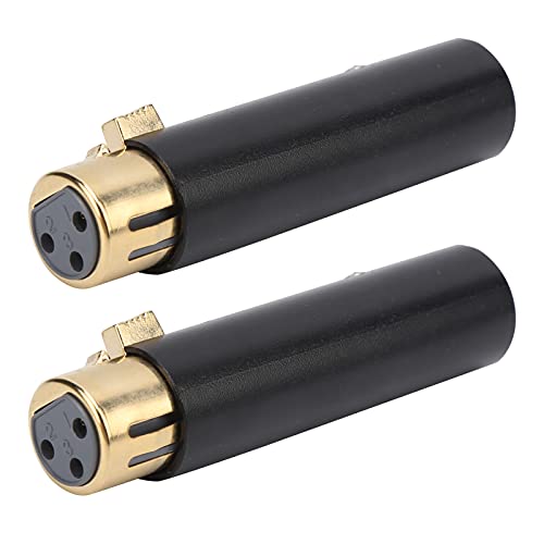 Shanrya Audio-adapter, 3-pins audio-adapter Accessoires voor audioapparatuur Modulair ontwerp voor gitaar Audiokabels voor mixerkabels(zwart)