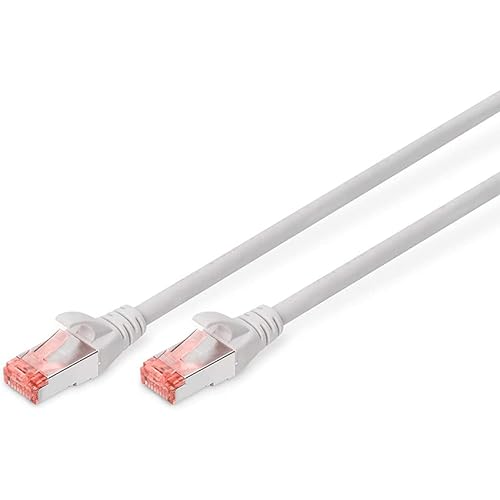 Levitantes CAT 6 S-FTP, Cu, LSZH AWG 27/7, 0,25 m digitale kabel grijs en oranje voor netwerkcommunicatie