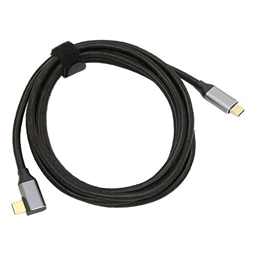 GLOGLOW USB C Naar USB C 3.1 Gen 2-kabel, USB C-kabel Gegevensoverdracht 100 W Opladen 10 Gbps Gegevensoverdracht 4K Bij 60 Hz voor Type C-apparaten (2 meter)