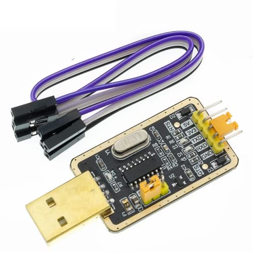 Fasizi 3.3V/5V USB naar TTL converter CH340G UART Seriële Adapter Module Gouden