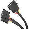 KabelDirekt 4-pin Molex connector op 2 x 4-pin Molex Y-kabel 30 cm