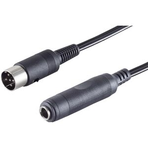 1aTTack.de 1x 0,2 m Kubusstekker 5-pins naar 6,3 mm jackaansluiting audioadapterkabel met gegoten stekkers en vernikkelde contacten voor hifi-muziekinstrumenten en studioapparatuur 1aTTack.de 1x 0,2 m Kubusstekker 5-pins naar 6,3 mm jackaansluiting audioadapterkabel met gegoten stekkers en vernikkelde contacten voor hifi-muziekinstrumenten en studioapparatuur