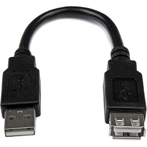 StarTech .com Verlengkabel/verlengkabel USB 2.0 15 cm USB A naar A kabel mannelijk/bus zwart (USBEXTAA6IN) StarTech .com Verlengkabel/verlengkabel USB 2.0 15 cm USB A naar A kabel mannelijk/bus zwart (USBEXTAA6IN)