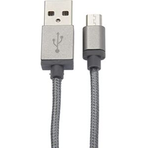 APM 570345 USB-kabel, USB 2.0, USB A/Micro USB stekker/stekker nylon 1 m grijs sideral APM 570345 USB-kabel, USB 2.0, USB A/Micro USB stekker/stekker nylon 1 m grijs sideral