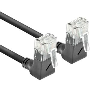 ACT CAT6A DD6902 Netwerkkabel 90° hoek, U/UTP LSZH LAN-kabel, dun, 3,6 mm Slimline, flexibele ethernetkabel met RJ45-stekker, voor gebruik in datacenters, 2 meter, omhoog ACT CAT6A DD6902 Netwerkkabel 90° hoek, U/UTP LSZH LAN-kabel, dun, 3,6 mm Slimline, flexibele ethernetkabel met RJ45-stekker, voor gebruik in datacenters, 2 meter, omhoog
