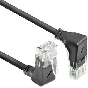ACT CAT6A netwerkkabel 90° gehoekt, U/UTP LSZH LAN-kabel dun 3,6 mm Slimline, flexibele ethernetkabel met RJ45-stekker, voor gebruik in datacenters, 2 meter, onder naar boven DD7902 ACT CAT6A netwerkkabel 90° gehoekt, U/UTP LSZH LAN-kabel dun 3,6 mm Slimline, flexibele ethernetkabel met RJ45-stekker, voor gebruik in datacenters, 2 meter, onder naar boven DD7902