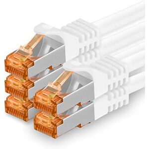 1aTTack.de 5m Cat.7 Netwerkkabel Wit 5 Stuks Gigabit Ethernet LAN-kabel 10000 Mbit/s Patchkabel Cat7 Kabel S FTP PIMF Afscherming LSZH Cat.7 Ruwe Kabel RJ45 Connector Cat 6a 5 x 5 Meter 1aTTack.de 5m Cat.7 Netwerkkabel Wit 5 Stuks Gigabit Ethernet LAN-kabel 10000 Mbit/s Patchkabel Cat7 Kabel S FTP PIMF Afscherming LSZH Cat.7 Ruwe Kabel RJ45 Connector Cat 6a 5 x 5 Meter