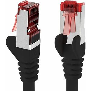 1aTTack.de 10 m 1 stuk Cat6 Ethernet LAN-kabel RJ45 Zwart – Snelle netwerkkabel voor streaming, gaming, tv en computers – Stabiel en duurzaam – Perfect voor thuisnetwerken en kantoor 1aTTack.de 10 m 1 stuk Cat6 Ethernet LAN-kabel RJ45 Zwart – Snelle netwerkkabel voor streaming, gaming, tv en computers – Stabiel en duurzaam – Perfect voor thuisnetwerken en kantoor