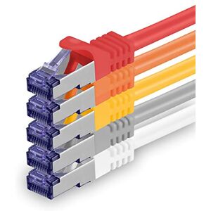 1aTTack.de 5x 2,0 m CAT7 netwerkkabel 10 Gigabit RJ45 patchkabel Ethernetkabel (SFTP PIMF LSZH CU) voor DSL LAN switch modem router patchpaneel CAT7 CAT6 CAT5 Meerkleurig 1aTTack.de 5x 2,0 m CAT7 netwerkkabel 10 Gigabit RJ45 patchkabel Ethernetkabel (SFTP PIMF LSZH CU) voor DSL LAN switch modem router patchpaneel CAT7 CAT6 CAT5 Meerkleurig