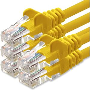 1aTTack.de Cat.6 netwerkkabel Geel 5x 2m (Set) CAT6 Ethernetkabel LAN-kabel 1000 Mbit patchkabel 1aTTack.de Cat.6 netwerkkabel Geel 5x 2m (Set) CAT6 Ethernetkabel LAN-kabel 1000 Mbit patchkabel