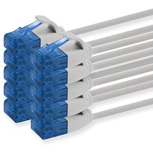 1aTTack.de 660073 Cat6 Cat.6 Kabel Cat Netwerkkabel 2m Slanke patchkabel (kleine diameter zeer flexibel) 1000 Mbit/s 10 stuks Grijs 1aTTack.de 660073 Cat6 Cat.6 Kabel Cat Netwerkkabel 2m Slanke patchkabel (kleine diameter zeer flexibel) 1000 Mbit/s 10 stuks Grijs