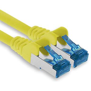 1aTTack.de Patchkabel – 10m Ethernet-, netwerk-, LAN-kabel CAT6a (voor Gigabit-netwerken, routers, switches, modems met RJ45-ingang – geel) 1aTTack.de Patchkabel – 10m Ethernet-, netwerk-, LAN-kabel CAT6a (voor Gigabit-netwerken, routers, switches, modems met RJ45-ingang – geel)