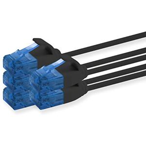 1aTTack.de 660363 Cat6 Cat.6-kabel Cat-netwerkkabel 7,5 m Slanke patchkabel (kleine diameter zeer flexibel) 1000 Mbit/s 5 stuks Zwart 1aTTack.de 660363 Cat6 Cat.6-kabel Cat-netwerkkabel 7,5 m Slanke patchkabel (kleine diameter zeer flexibel) 1000 Mbit/s 5 stuks Zwart