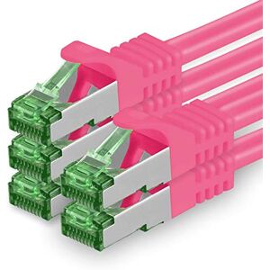1aTTack.de 1 M Cat.7 netwerkkabel, 5 stuks Cat7 patchkabel Lan-kabel Ethernet RJ45 10 Gbit/s (alle internetsnelheden) Magenta 1 meter 1aTTack.de 1 M Cat.7 netwerkkabel, 5 stuks Cat7 patchkabel Lan-kabel Ethernet RJ45 10 Gbit/s (alle internetsnelheden) Magenta 1 meter