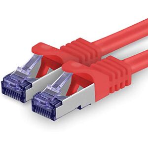 1aTTack.de Cat.7 netwerkkabel 5m Rood 1 stuk Cat7 patchkabel (SFTP/PIMF/LSZH) onbewerkte kabel 10 Gb/s met RJ45-connector Cat.6a 1 x 5 meter rood 1aTTack.de Cat.7 netwerkkabel 5m Rood 1 stuk Cat7 patchkabel (SFTP/PIMF/LSZH) onbewerkte kabel 10 Gb/s met RJ45-connector Cat.6a 1 x 5 meter rood
