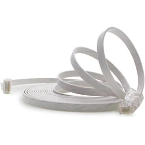 1aTTack.de 5m Wit 1 stuk Cat.6 platte netwerkkabel Cat6 platte kabel ultra platte Cat.6 patchkabel 1000 Mbit/s Gigabit LAN (RJ45) plat slank micro 1aTTack.de 5m Wit 1 stuk Cat.6 platte netwerkkabel Cat6 platte kabel ultra platte Cat.6 patchkabel 1000 Mbit/s Gigabit LAN (RJ45) plat slank micro