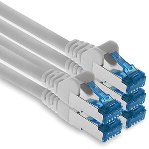 1aTTack.de Patchkabel – 5x 7,5m Ethernet-, netwerk-, LAN-kabel CAT6a (voor Gigabit-netwerken, routers, switches, modems met RJ45-ingang – wit) 1aTTack.de Patchkabel – 5x 7,5m Ethernet-, netwerk-, LAN-kabel CAT6a (voor Gigabit-netwerken, routers, switches, modems met RJ45-ingang – wit)