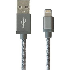 APM MFI-Lightning-kabel, nylon, 1 m, grijs APM MFI-Lightning-kabel, nylon, 1 m, grijs