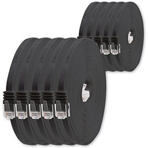 1aTTack.de 1m Zwart 10 stuks Cat.6 platte netwerkkabel Cat6 platte kabel ultra platte Cat.6 patchkabel 1000 Mbit/s Gigabit LAN (RJ45) plat slank micro 1aTTack.de 1m Zwart 10 stuks Cat.6 platte netwerkkabel Cat6 platte kabel ultra platte Cat.6 patchkabel 1000 Mbit/s Gigabit LAN (RJ45) plat slank micro
