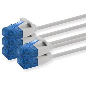 1aTTack.de 660066 Cat6 Cat.6 Kabel Cat Netwerkkabel 2m Slanke patchkabel (kleine diameter zeer flexibel) 1000 Mbit/s 5 stuks Grijs 1aTTack.de 660066 Cat6 Cat.6 Kabel Cat Netwerkkabel 2m Slanke patchkabel (kleine diameter zeer flexibel) 1000 Mbit/s 5 stuks Grijs