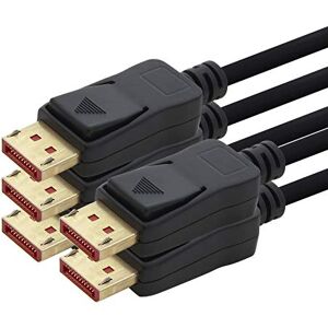 1aTTack.de 5 x DP-kabel 8K 60Hz 1m DisplayPort-kabel, DP 1.4 bandbreedte van max. 32,4 Gbit/s 7680 x 4320 60 Hz compatibel met 1.3, 1.2, 1.1, HDR10, HDCP 2.2 zwart 1aTTack.de 5 x DP-kabel 8K 60Hz 1m DisplayPort-kabel, DP 1.4 bandbreedte van max. 32,4 Gbit/s 7680 x 4320 60 Hz compatibel met 1.3, 1.2, 1.1, HDR10, HDCP 2.2 zwart