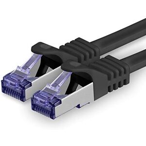 1aTTack.de Cat.7 netwerkkabel 3,0 m zwart 1 stuk Cat7 patchkabel (SFTP/PIMF/LSZH) onbewerkte kabel 10 Gb/s met RJ45-connector Cat.6a 1 x 3 meter zwart 1aTTack.de Cat.7 netwerkkabel 3,0 m zwart 1 stuk Cat7 patchkabel (SFTP/PIMF/LSZH) onbewerkte kabel 10 Gb/s met RJ45-connector Cat.6a 1 x 3 meter zwart