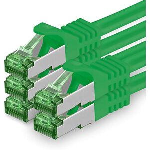 1aTTack.de 1,5 m Cat.7 netwerkkabel 5-pack Cat7 patchkabel LAN-kabel Ethernet RJ45 10 Gbit/s (alle internetsnelheden) Groen 1,5 meter 1aTTack.de 1,5 m Cat.7 netwerkkabel 5-pack Cat7 patchkabel LAN-kabel Ethernet RJ45 10 Gbit/s (alle internetsnelheden) Groen 1,5 meter