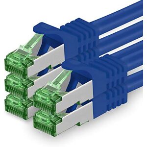 1aTTack.de 2 M Cat.7 Netwerkkabel 5 Stuks Cat7 Patchkabel LAN Kabel Ethernet RJ45 10 Gbit/s (Alle Internetsnelheden) Blauw 2 Meter 1aTTack.de 2 M Cat.7 Netwerkkabel 5 Stuks Cat7 Patchkabel LAN Kabel Ethernet RJ45 10 Gbit/s (Alle Internetsnelheden) Blauw 2 Meter