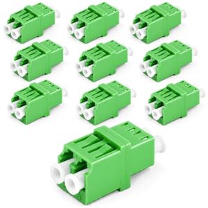 1aTTack.de 10x glasvezel RJ45 Style -connectoren OS1 / OS2 (APC) LC duplex female naar LC duplex female singlemode groen 1aTTack.de 10x glasvezel RJ45 Style -connectoren OS1 / OS2 (APC) LC duplex female naar LC duplex female singlemode groen