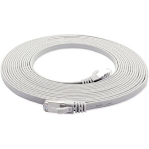 1aTTack.de 10m wit 1 stuk Cat7 platte kabel netwerkkabel Cat 7 onbewerkte kabel Gigabit LAN (10 Gbit/s) platte lintkabel installatiekabel patchkabel platte slanke RJ45-connector Cat6a 1aTTack.de 10m wit 1 stuk Cat7 platte kabel netwerkkabel Cat 7 onbewerkte kabel Gigabit LAN (10 Gbit/s) platte lintkabel installatiekabel patchkabel platte slanke RJ45-connector Cat6a