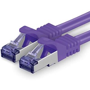 1aTTack.de Cat.7 netwerkkabel 15m Violet 1 stuk Cat7 patchkabel (SFTP/PIMF/LSZH) onbewerkte kabel 10 Gb/s met RJ45-connector Cat.6a 1 x 15 meter Violet 1aTTack.de Cat.7 netwerkkabel 15m Violet 1 stuk Cat7 patchkabel (SFTP/PIMF/LSZH) onbewerkte kabel 10 Gb/s met RJ45-connector Cat.6a 1 x 15 meter Violet