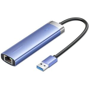 Watio Wave Dockingstation – dockingstation met 5 poorten: 3 USB-A, 1 RJ45, 1 USB-C PD; ideaal om je verbindingen met efficiëntie en stijl uit te breiden Watio Wave Dockingstation – dockingstation met 5 poorten: 3 USB-A, 1 RJ45, 1 USB-C PD; ideaal om je verbindingen met efficiëntie en stijl uit te breiden