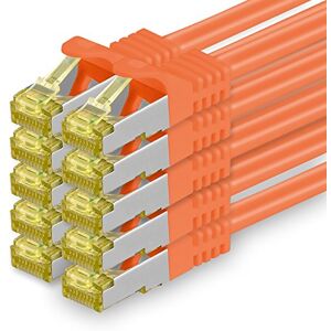 1aTTack.de Cat.7 netwerkkabel 3,0 m oranje 10 stuks Cat7 Ethernetkabel netwerk LAN-kabel onbewerkte kabel 10 Gb/s SFTP PIMF LSZH set patchkabel met RJ45-connector Cat.6a 1aTTack.de Cat.7 netwerkkabel 3,0 m oranje 10 stuks Cat7 Ethernetkabel netwerk LAN-kabel onbewerkte kabel 10 Gb/s SFTP PIMF LSZH set patchkabel met RJ45-connector Cat.6a