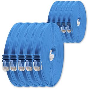 1aTTack.de 2m Blauw 10 stuks Cat.6 platte netwerkkabel Cat6 platte kabel ultra platte Cat.6 patchkabel 1000 Mbit/s Gigabit LAN (RJ45) plat slank micro 1aTTack.de 2m Blauw 10 stuks Cat.6 platte netwerkkabel Cat6 platte kabel ultra platte Cat.6 patchkabel 1000 Mbit/s Gigabit LAN (RJ45) plat slank micro
