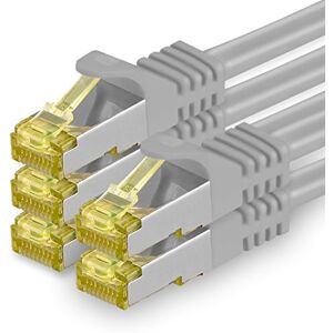 1aTTack.de Cat.7 netwerkkabel 3,0 m grijs 5 stuks Cat7 Ethernetkabel netwerk LAN-kabel onbewerkte kabel 10 Gb/s SFTP PIMF LSZH set patchkabel met RJ45-connector Cat.6a 1aTTack.de Cat.7 netwerkkabel 3,0 m grijs 5 stuks Cat7 Ethernetkabel netwerk LAN-kabel onbewerkte kabel 10 Gb/s SFTP PIMF LSZH set patchkabel met RJ45-connector Cat.6a