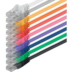 1aTTack.de Cat 6 netwerkkabel, 10 kleuren 7,5 m (set) CAT6 Ethernetkabel, LAN-kabel, 1000 Mbit patchkabel 1aTTack.de Cat 6 netwerkkabel, 10 kleuren 7,5 m (set) CAT6 Ethernetkabel, LAN-kabel, 1000 Mbit patchkabel
