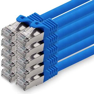 1aTTack.de 0,25 m blauw 10 stuks CAT.7 netwerkkabel patchkabel SFTP PIMF LSZH Gigabit LAN-kabel 10 Gb/s cat7 onbewerkte kabel met RJ45-connector Cat6a compatibel met CAT5 CAT6 cat7 cat8 1aTTack.de 0,25 m blauw 10 stuks CAT.7 netwerkkabel patchkabel SFTP PIMF LSZH Gigabit LAN-kabel 10 Gb/s cat7 onbewerkte kabel met RJ45-connector Cat6a compatibel met CAT5 CAT6 cat7 cat8