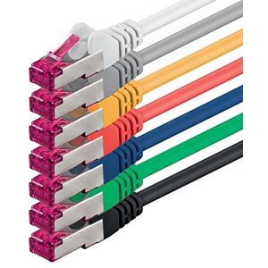 1aTTack.de 10m 7 kleuren 7 stuks Netwerkkabel CAT6a (10Gb/s) S-FTP CAT 6a LAN-kabel GHMT-gecertificeerd PIMF 500 MHz Cat5 Cat5e Cat6 Cat6a Cat7 voor switch, router, modem, internet 1aTTack.de 10m 7 kleuren 7 stuks Netwerkkabel CAT6a (10Gb/s) S-FTP CAT 6a LAN-kabel GHMT-gecertificeerd PIMF 500 MHz Cat5 Cat5e Cat6 Cat6a Cat7 voor switch, router, modem, internet