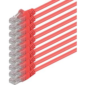 1aTTack.de 0,5 m rood 10 stuks (VERPAKKING) CAT.6 CAT6 Ethernet LAN-netwerkkabel 1000 Mbit/s patchkabel 1aTTack.de 0,5 m rood 10 stuks (VERPAKKING) CAT.6 CAT6 Ethernet LAN-netwerkkabel 1000 Mbit/s patchkabel