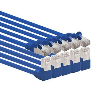 1aTTack.de 366178 Cat.6 netwerkkabel 90 graden hoek 2m Blauw 5 stuks Cat6 patchkabel (SFTP PIMF) 1000 Mbit/s RJ45-connector 5 x 2 meter blauw 1aTTack.de 366178 Cat.6 netwerkkabel 90 graden hoek 2m Blauw 5 stuks Cat6 patchkabel (SFTP PIMF) 1000 Mbit/s RJ45-connector 5 x 2 meter blauw