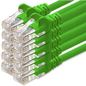 1aTTack.de Cat.6 netwerkkabel groen 10x 3,0 m (Set) CAT6 Ethernetkabel LAN-kabel 1000 Mbit patchkabel 1aTTack.de Cat.6 netwerkkabel groen 10x 3,0 m (Set) CAT6 Ethernetkabel LAN-kabel 1000 Mbit patchkabel