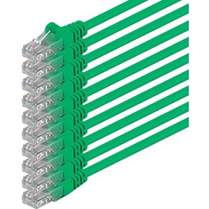 1aTTack.de 0,25 m groen 10 stuks (VERPAKKING) CAT.6 CAT6 Ethernet LAN-netwerkkabel 1000 Mbit/s patchkabel 1aTTack.de 0,25 m groen 10 stuks (VERPAKKING) CAT.6 CAT6 Ethernet LAN-netwerkkabel 1000 Mbit/s patchkabel