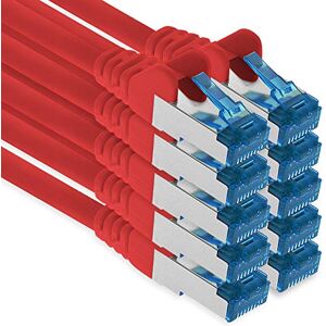 1aTTack.de Patchkabel – 10x 0,5m Ethernet-, netwerk-, LAN-kabel CAT6a (voor Gigabit-netwerken, routers, switches, modems met RJ45-ingang – rood) 1aTTack.de Patchkabel – 10x 0,5m Ethernet-, netwerk-, LAN-kabel CAT6a (voor Gigabit-netwerken, routers, switches, modems met RJ45-ingang – rood)