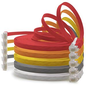 1aTTack.de 3,0 m 5 kleuren (01) Cat.6 platte netwerkkabel Cat6 platte kabel ultra platte Cat.6 patchkabel 1000 Mbit/s Gigabit LAN (RJ45) platte slanke micro 1aTTack.de 3,0 m 5 kleuren (01) Cat.6 platte netwerkkabel Cat6 platte kabel ultra platte Cat.6 patchkabel 1000 Mbit/s Gigabit LAN (RJ45) platte slanke micro