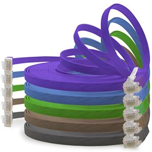 1aTTack.de 3,0 m 5 kleuren (02) Cat.6 platte netwerkkabel Cat6 platte kabel ultra platte Cat.6 patchkabel 1000 Mbit/s Gigabit LAN (RJ45) platte slanke micro 1aTTack.de 3,0 m 5 kleuren (02) Cat.6 platte netwerkkabel Cat6 platte kabel ultra platte Cat.6 patchkabel 1000 Mbit/s Gigabit LAN (RJ45) platte slanke micro