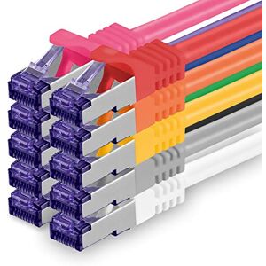 1aTTack.de 10x 1,0 M CAT7 netwerkkabel 10 Gigabit RJ45 patchkabel Ethernetkabel (SFTP PIMF LSZH CU) voor DSL LAN switch modem router patchpaneel CAT7 CAT6 CAT5 Meerkleurig 1aTTack.de 10x 1,0 M CAT7 netwerkkabel 10 Gigabit RJ45 patchkabel Ethernetkabel (SFTP PIMF LSZH CU) voor DSL LAN switch modem router patchpaneel CAT7 CAT6 CAT5 Meerkleurig