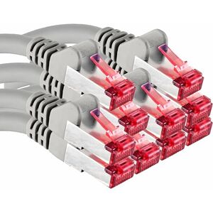 1aTTack.de 0,25 m 10 stuks Cat6 Ethernet LAN-kabel RJ45 Grijs – Snelle netwerkkabel voor streaming, gaming, tv en computers – Stabiel en duurzaam – Perfect voor thuisnetwerken en kantoor 1aTTack.de 0,25 m 10 stuks Cat6 Ethernet LAN-kabel RJ45 Grijs – Snelle netwerkkabel voor streaming, gaming, tv en computers – Stabiel en duurzaam – Perfect voor thuisnetwerken en kantoor