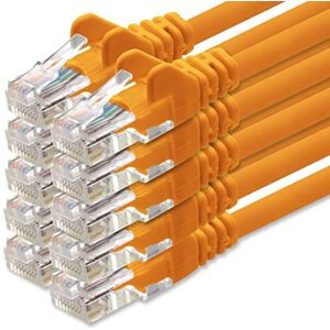 1aTTack.de Cat.6 netwerkkabel oranje 10x 0,5m (Set) CAT6 Ethernetkabel LAN-kabel 1000 Mbit patchkabel 1aTTack.de Cat.6 netwerkkabel oranje 10x 0,5m (Set) CAT6 Ethernetkabel LAN-kabel 1000 Mbit patchkabel