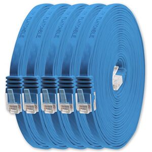 1aTTack.de 5m Blauw 5 stuks Cat.6 platte netwerkkabel Cat6 platte kabel ultra platte Cat.6 patchkabel 1000 Mbit/s Gigabit LAN (RJ45) platte slanke micro 1aTTack.de 5m Blauw 5 stuks Cat.6 platte netwerkkabel Cat6 platte kabel ultra platte Cat.6 patchkabel 1000 Mbit/s Gigabit LAN (RJ45) platte slanke micro