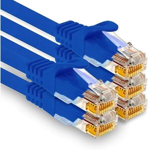 1aTTack.de 5 x 1,5m Cat7 netwerkkabels, Cat.7 Ethernet, LAN & Cat 7 patchkabels voor maximale internetsnelheid en verbindt alle apparaten met RJ45-connectoren, blauw 1aTTack.de 5 x 1,5m Cat7 netwerkkabels, Cat.7 Ethernet, LAN & Cat 7 patchkabels voor maximale internetsnelheid en verbindt alle apparaten met RJ45-connectoren, blauw